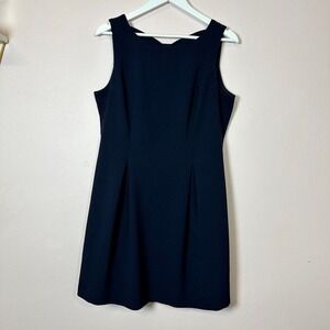 JESSICA HOWARD Navy Blue Bow Back‎ Sheath Dress Petite 14P
